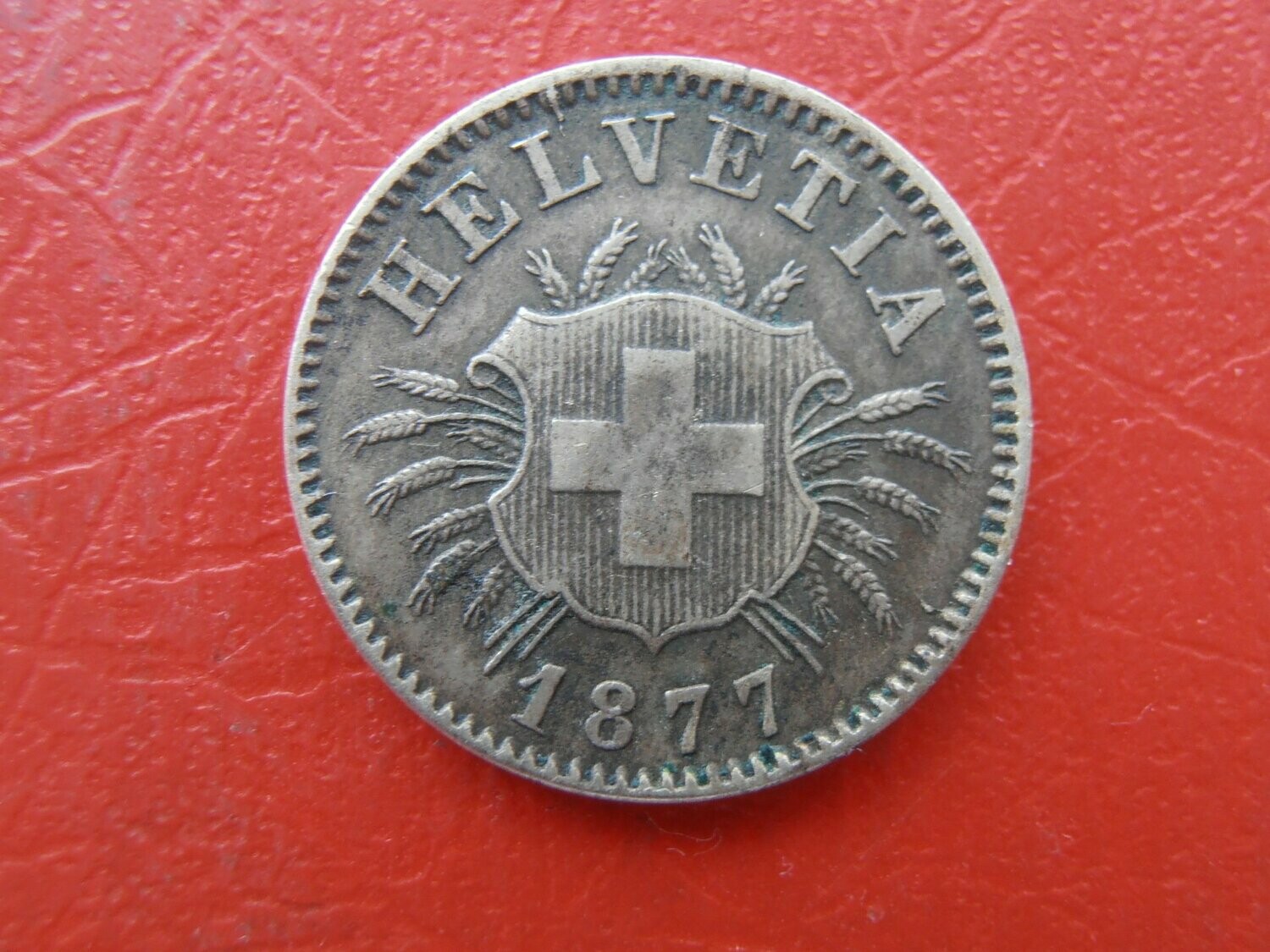 Switzerland 5 Rappen - 1877B Scarce