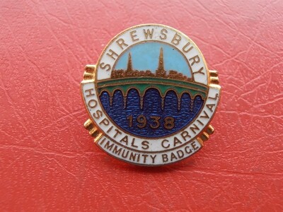 Shrewsbury Hospitals Carnival Badge - 1938