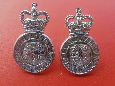 Durham Constabulary Collar Badges