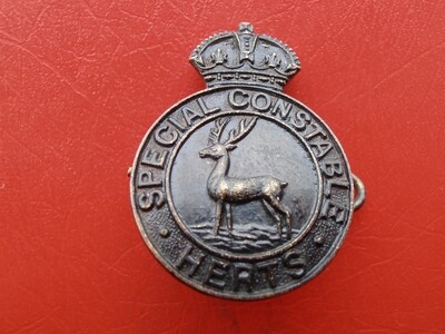Hertfordshire 1st War Special Constables Badge