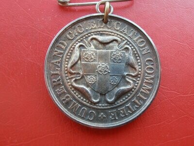 Cumberland Education Committee Attendance Medal - 1907