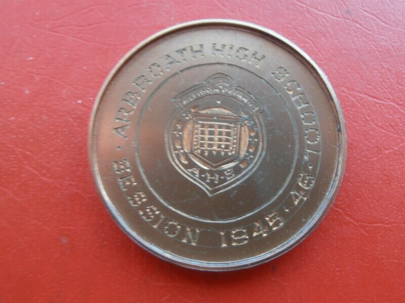Arbroath High School Dux Medal - 1945/46
