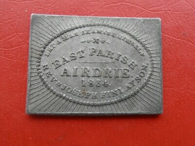 Communion Token Airdrie East - 1834