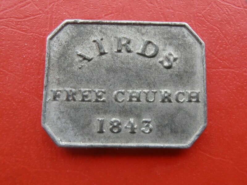 Communion Token Airds - 1843