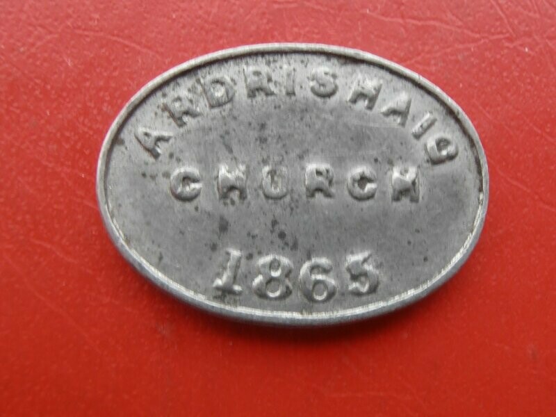 Communion Token Ardrishaig - 1865