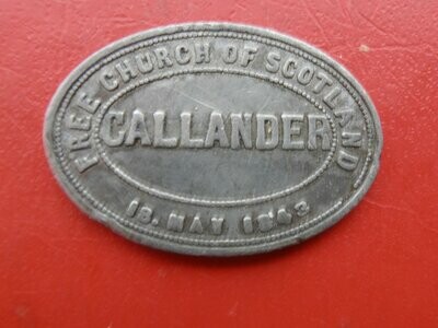 Communion Token Callander T4 - 1843