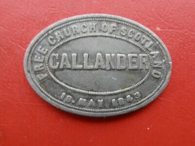 Communion Token Callander T3 - 1843
