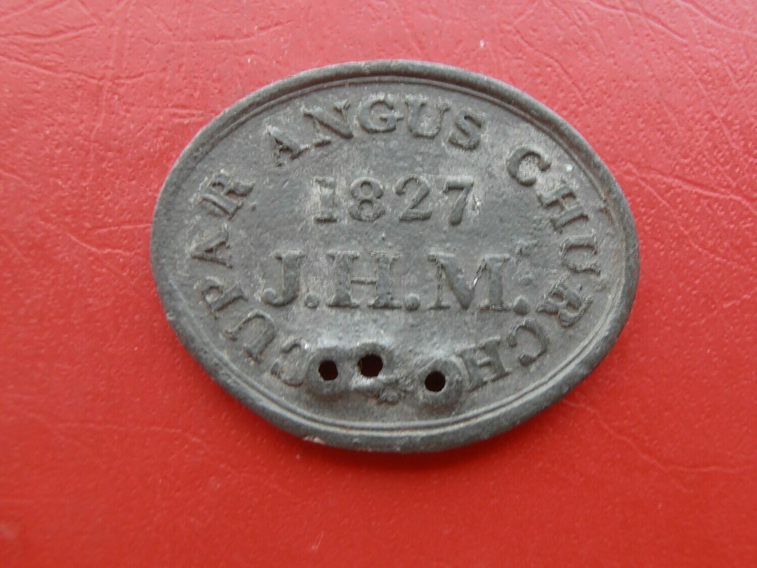 Communion Token Cupar Angus - 1827