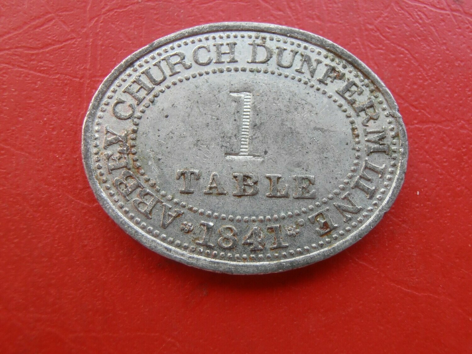 Communion Token Dunfermline - 1841 T1