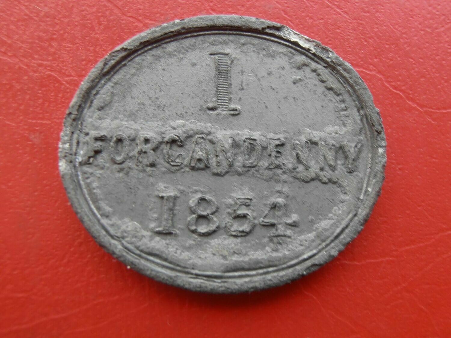 Communion Token Forgandenny - 1854