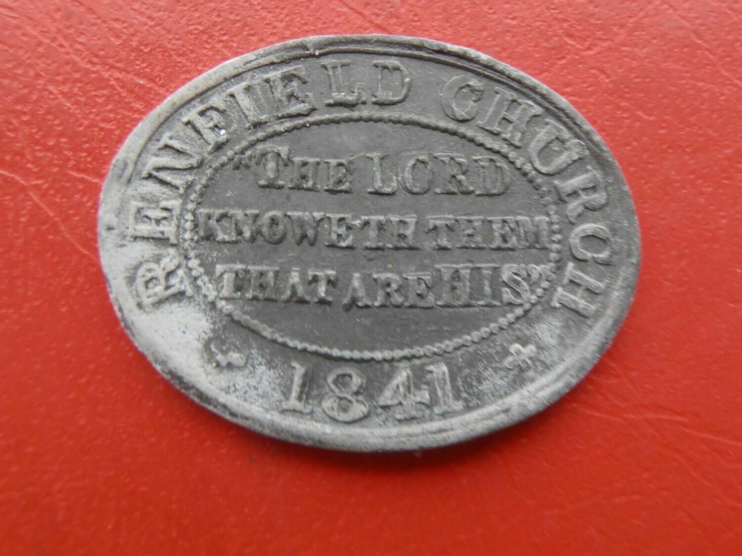 Communion Token Glasgow - 1841
