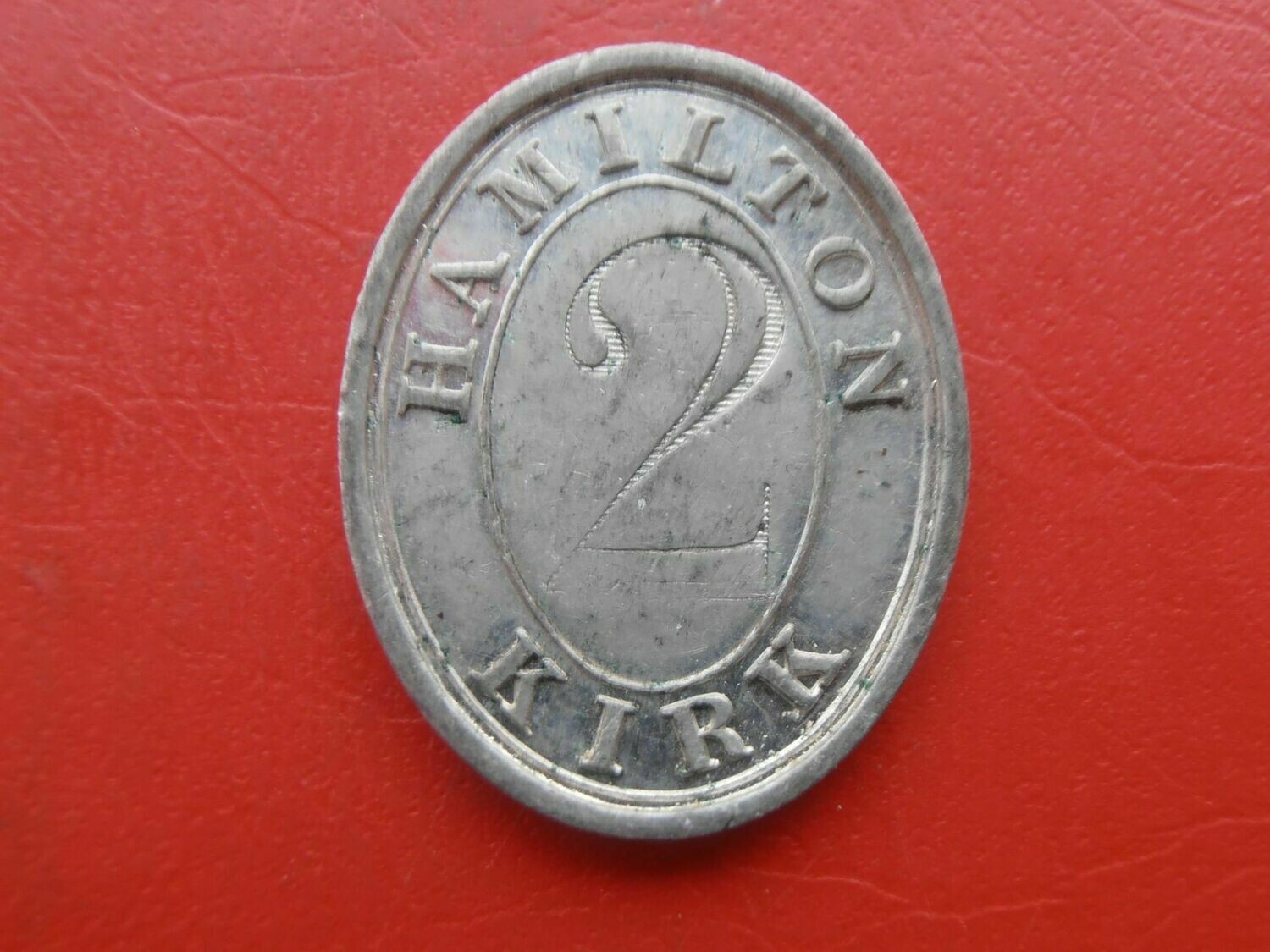 Communion Token Hamilton T2 - 1853
