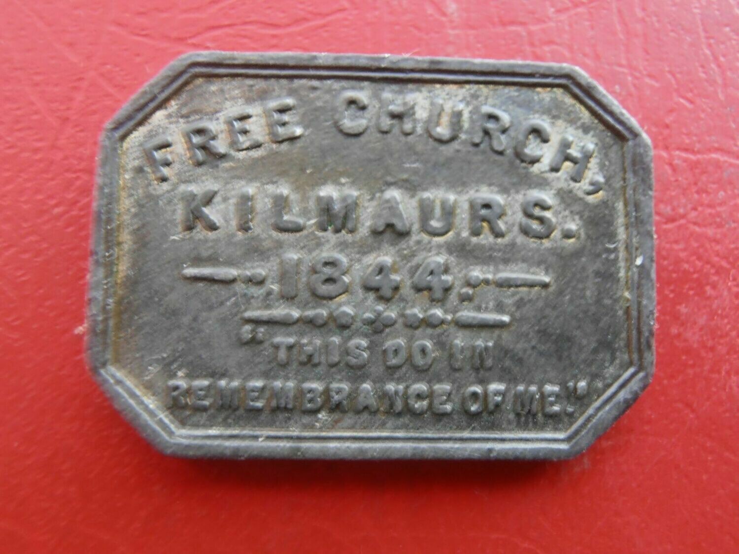 Communion Token Kilmaurs - 1844