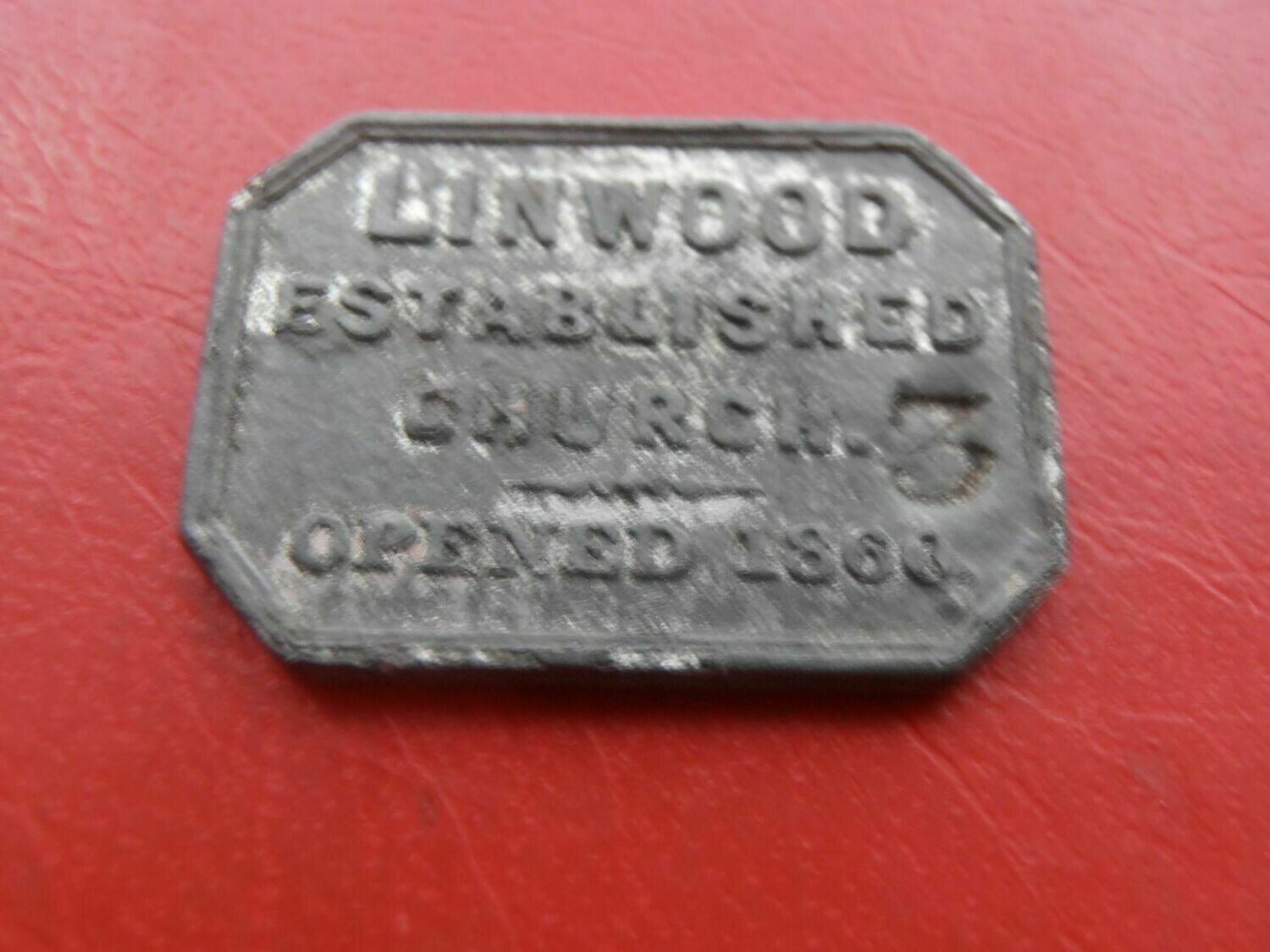 Communion Token Linwood T3 - 1860