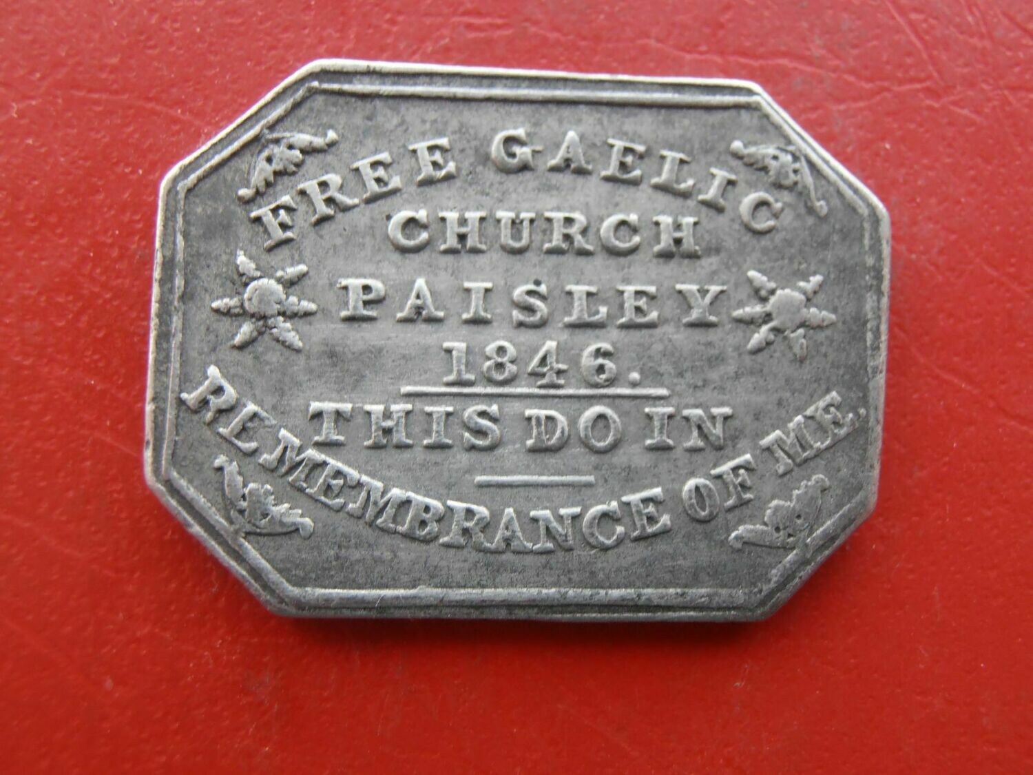 Communion Token Paisley Free Gaelic - 1846