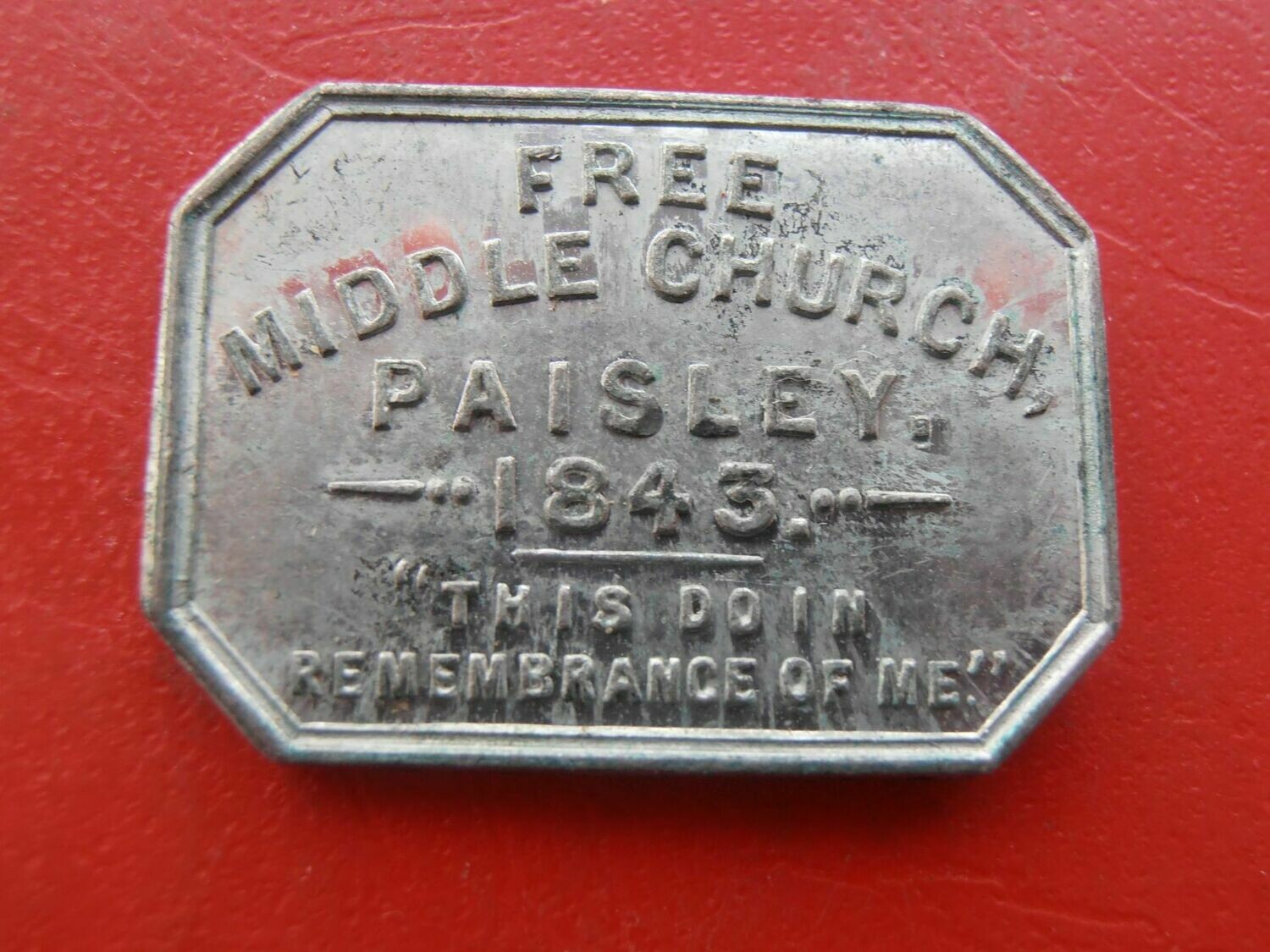 Communion Token Paisley Middle - 1843