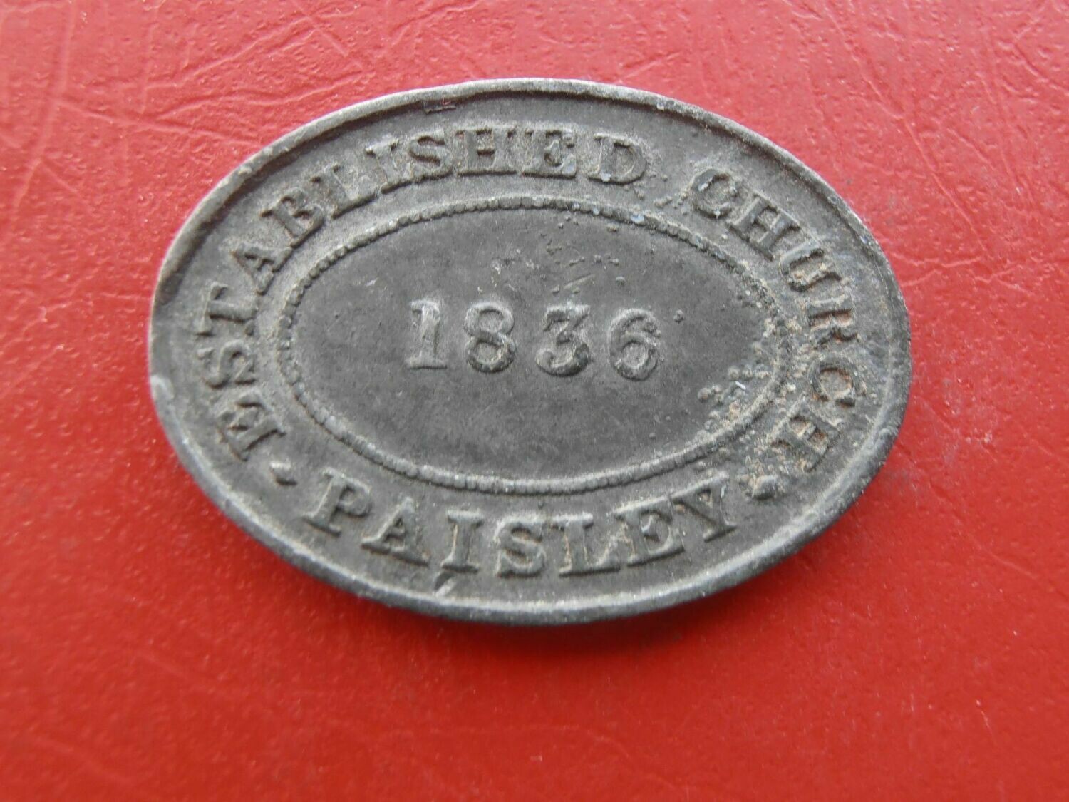 Communion Token Paisley Established - 1836