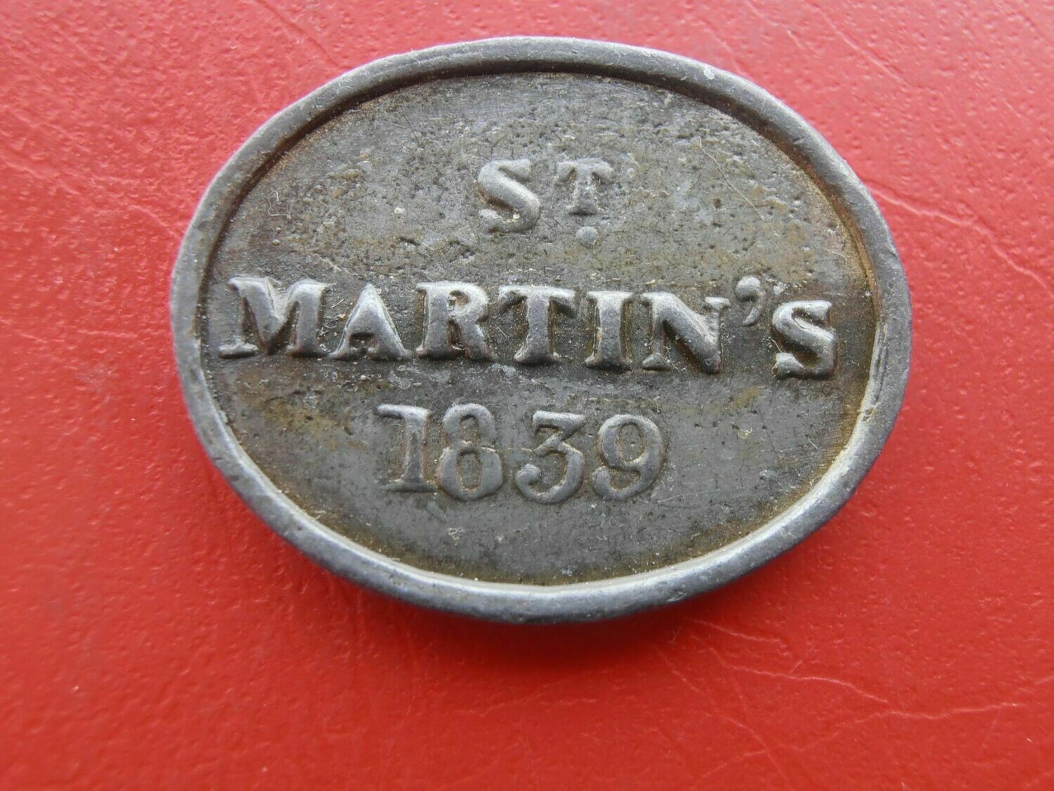 Communion Token Perthshire St Martin's - 1839