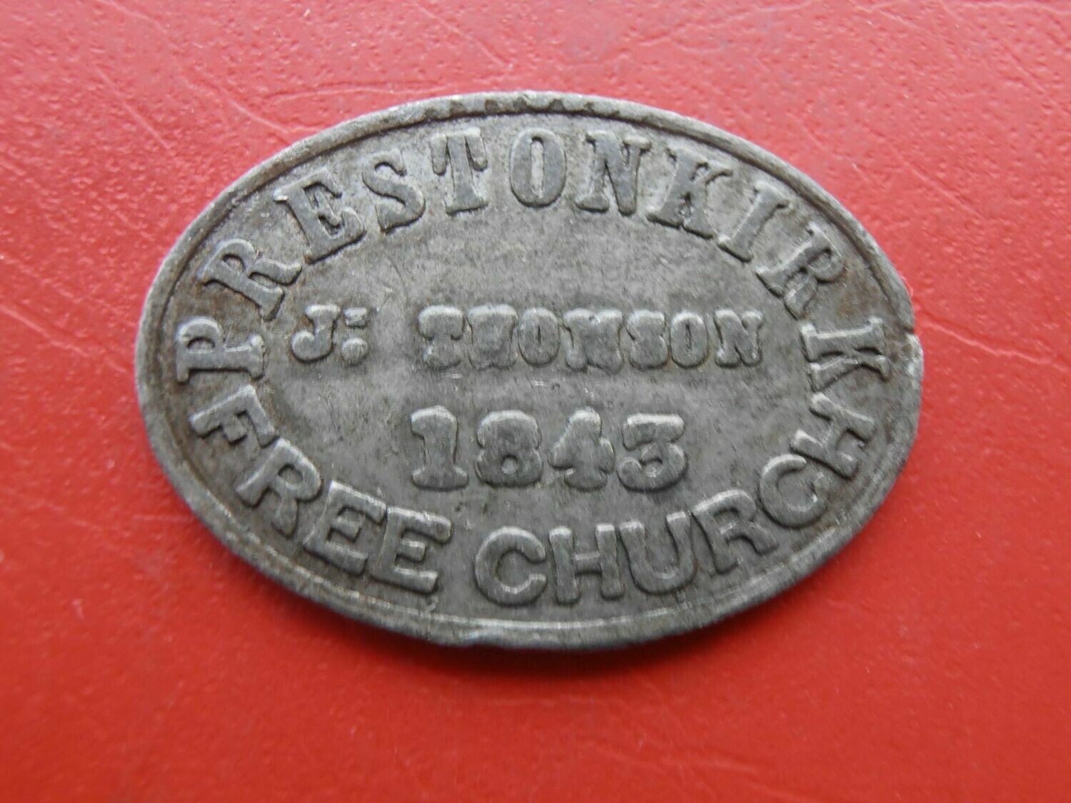 Communion Token Prestonkirk - 1843