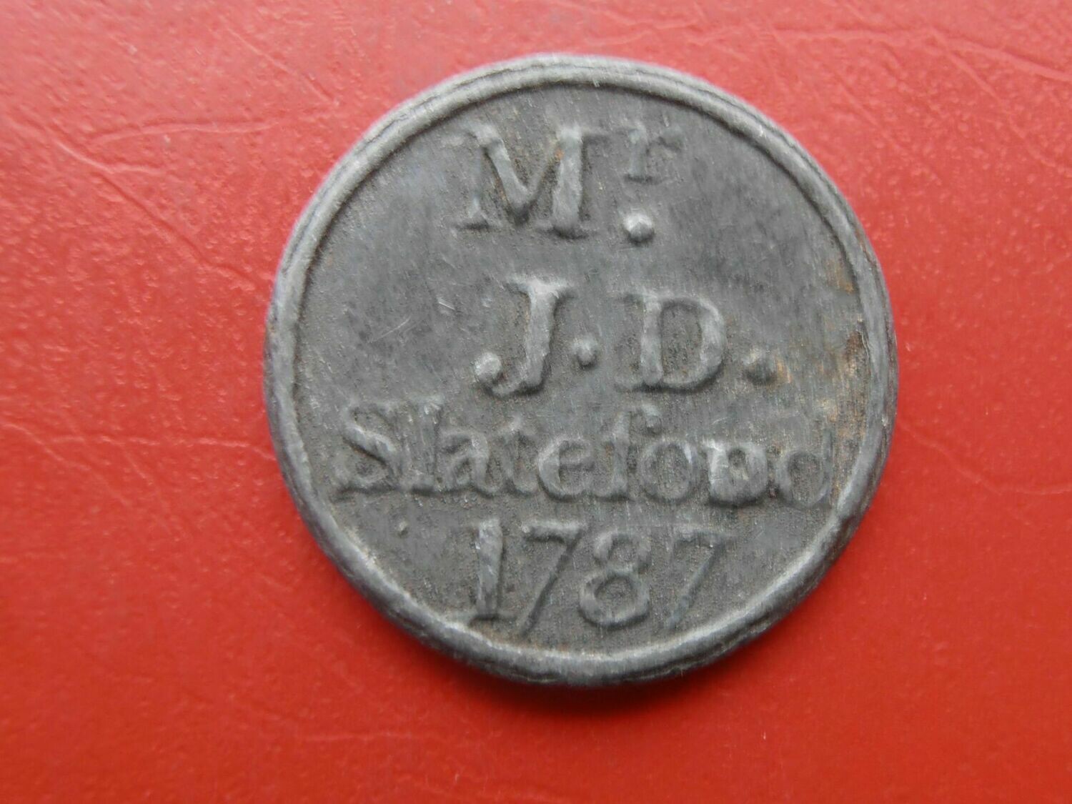 Communion Token Slateford - 1787