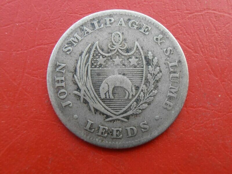 Silver Shilling Token Leeds - 1812