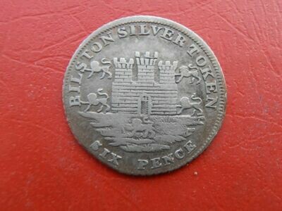 Silver Sixpence Token Bilston - 1811