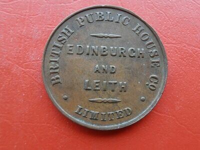 Edinburgh & Leith Public House 1d Token