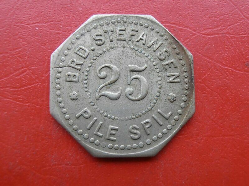 Denmark 25 Ore Archery Token Tivoli