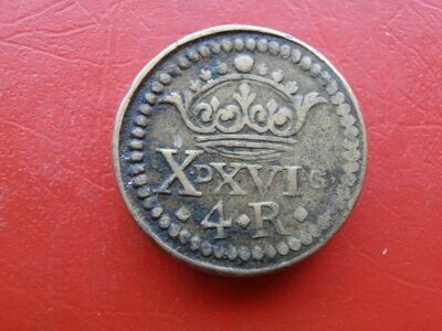 French Coin Weight For Spanish 4 Reales