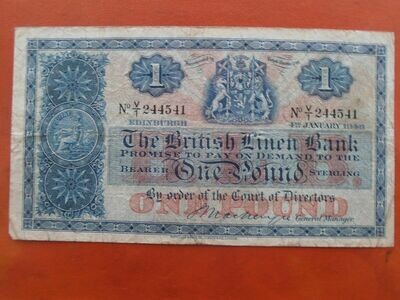 British Linen Bank £1 - 1946