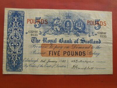 Royal Bank of Scotland £5 - 1963
