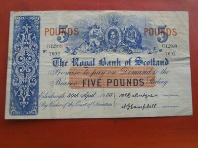 Royal Bank of Scotland £5 - 1956