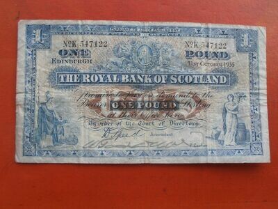 Royal Bank of Scotland £1 - 1935