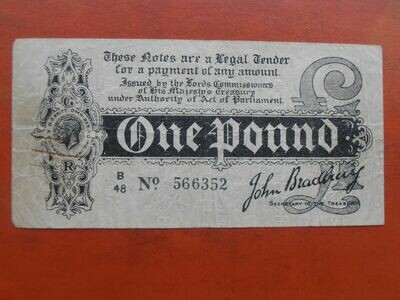 Treasury £1 - 1914 Scarce