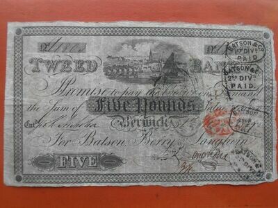 Tweed Bank £5 - 1838