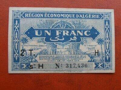 Algeria 1 Franc - 1944