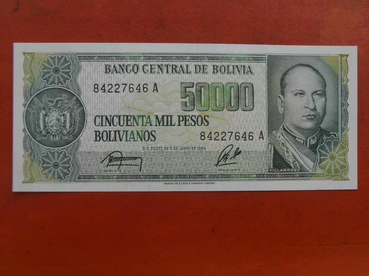 Bolivia 50000 Bolivianos - 1984