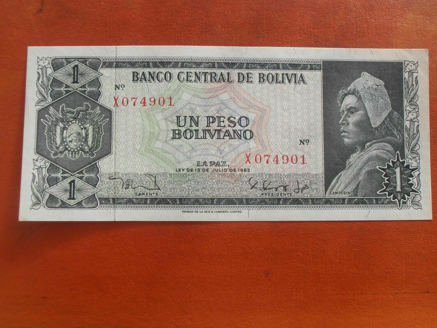 Bolivia 1 Boliviano - 1962