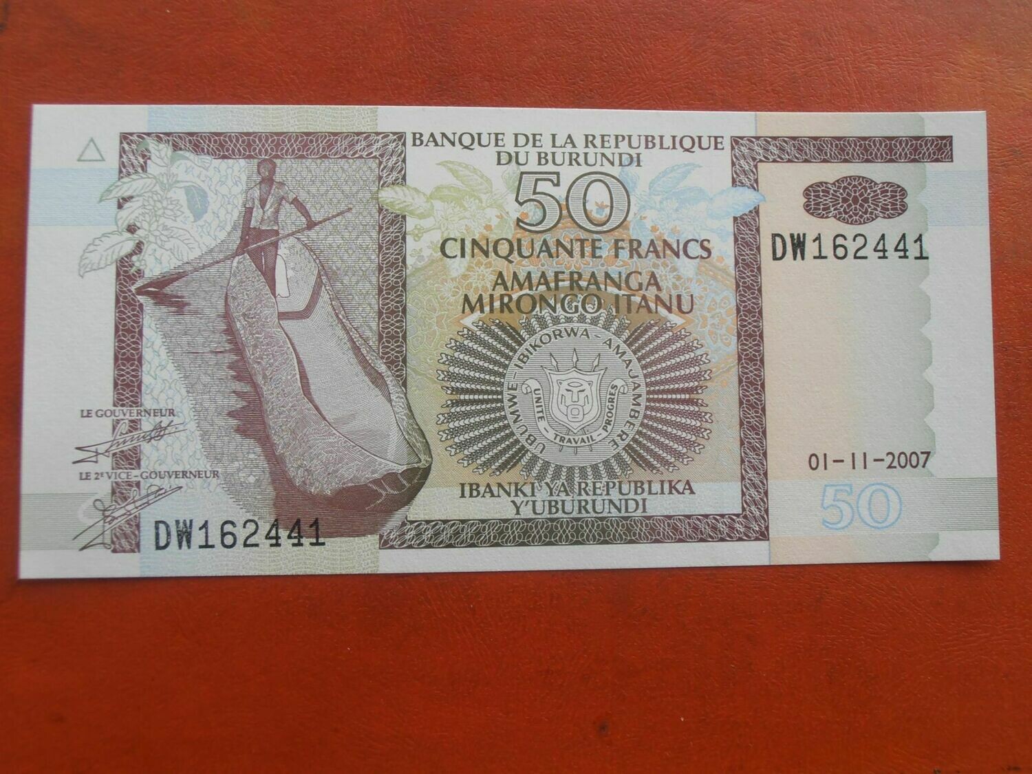 Burundi 50 Francs - 2007