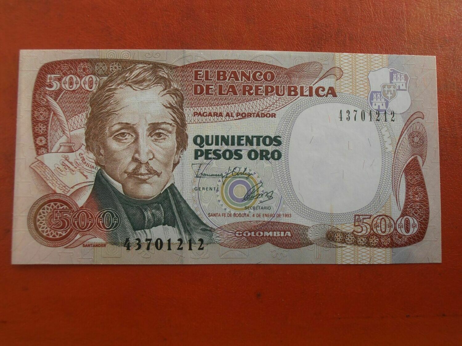 Colombia 500 Pesos - 1993