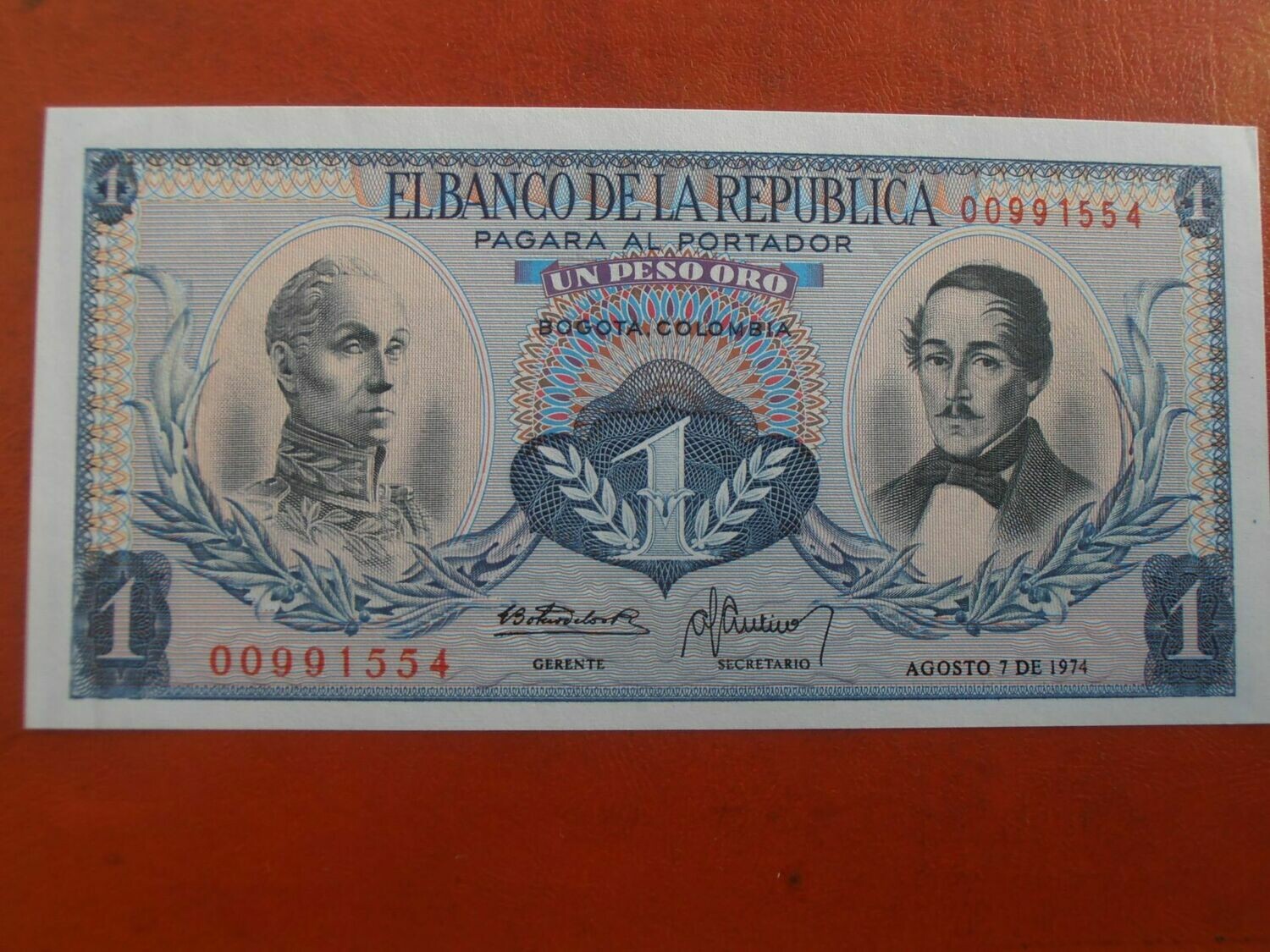Colombia 1 Peso - 1974