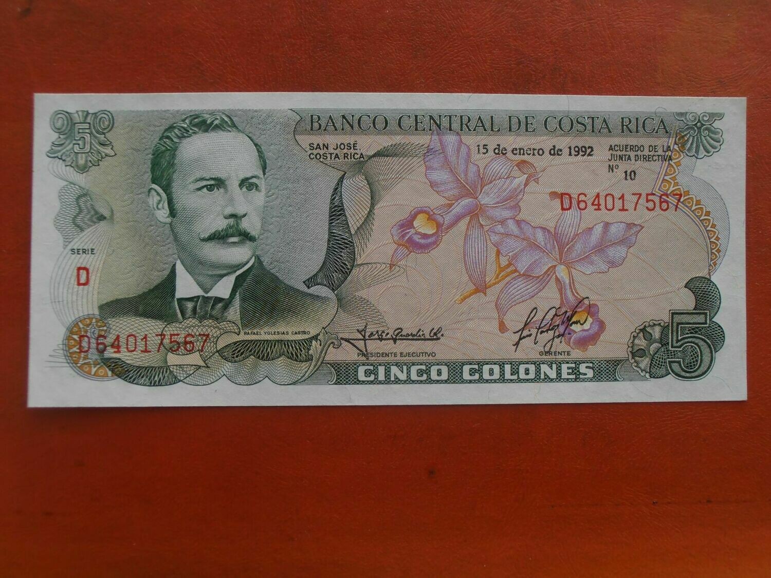 Costa Rica 5 Colones - 1992
