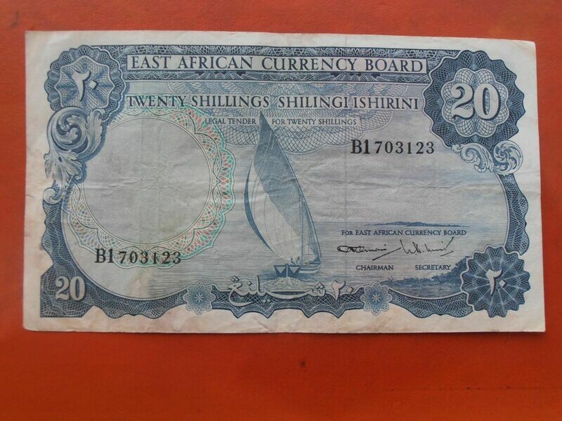 East Africa 20 Shillings - 1964