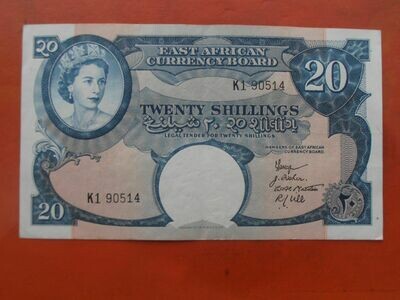 East Africa 20 Shillings - 1961