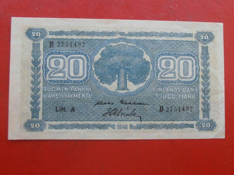 Finland 20 Markkaa - 1945