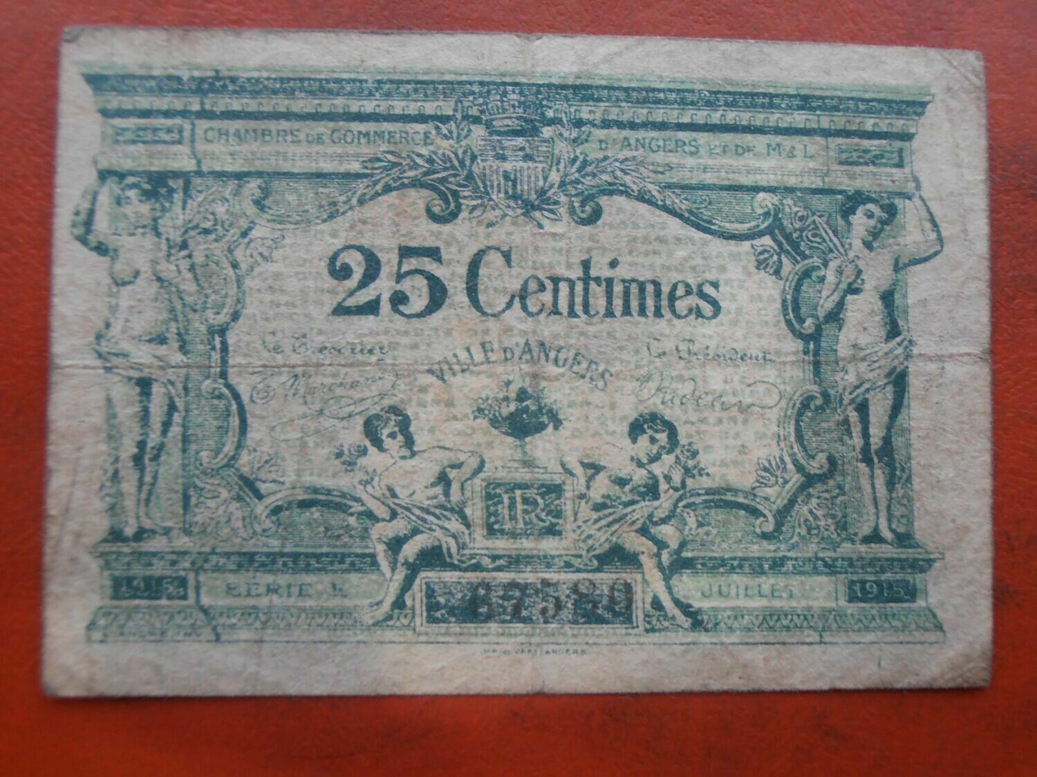 Ville De Angers 25 Centimes - 1917