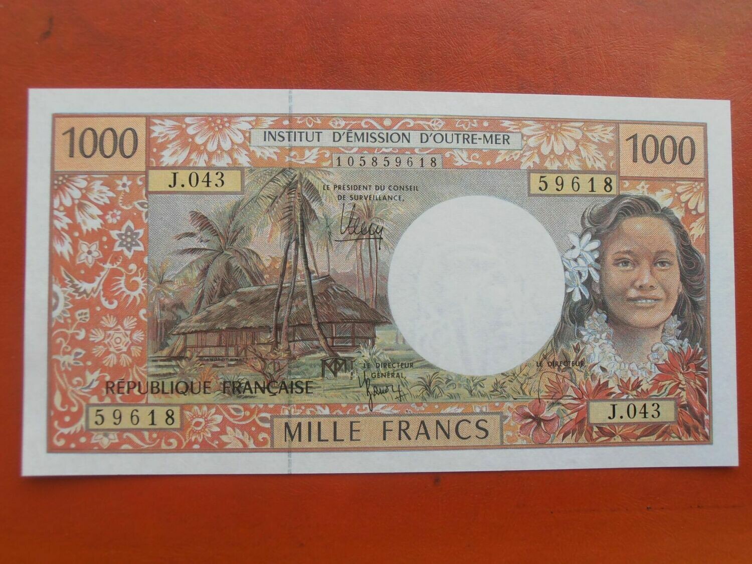 French Pacific Territories 1000 Francs - 1996