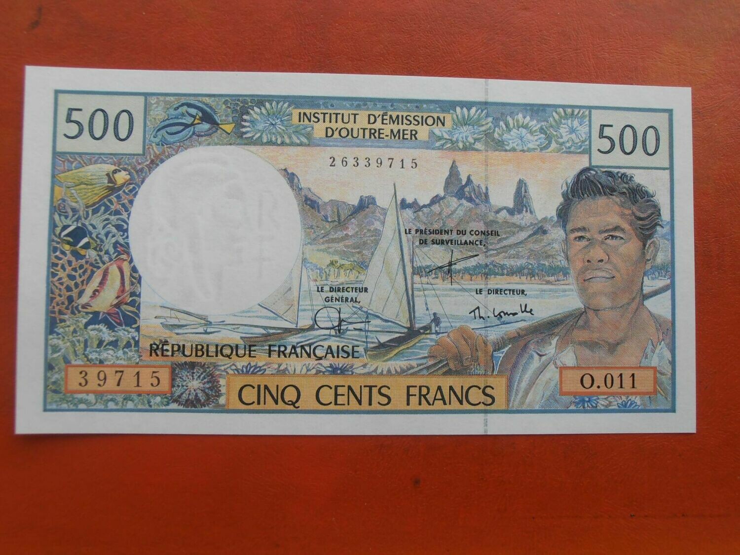 French Pacific Territories 500 Francs - 1992
