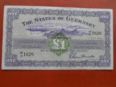 Guernsey £1 - 1966