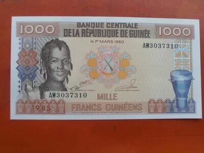 Guinea 1000 Francs Guineens - 1985